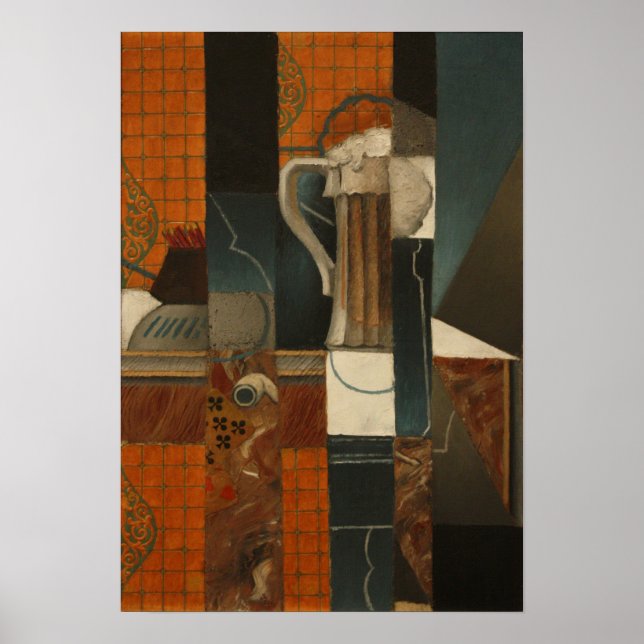 Gris - Playing Cards And Glass Of Beer Poster (Front)