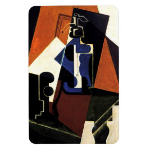 Gris - Seltzer Bottle and Glass, Cubism Magnet