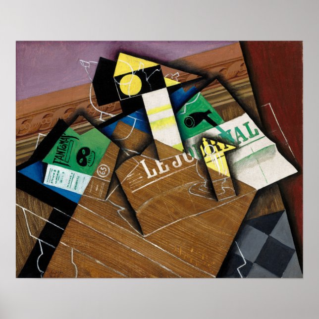 Gris - Still Life, Newspaper, etc Poster (Front)