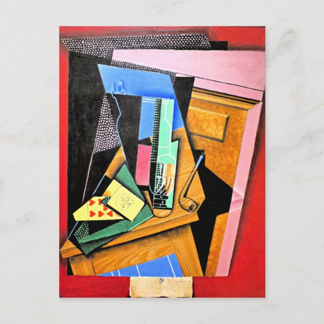 Gris - Still Life with a Poem Postcard (Front)