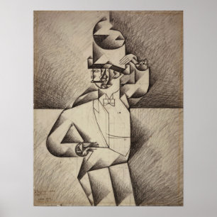 Gris - Study For Man In A Cafe Poster