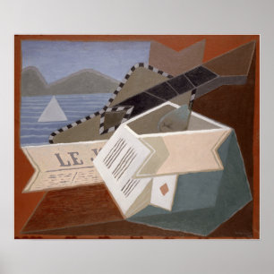 Gris - The Guitar In Front Of The Sea Poster