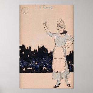 Gris - The Moon 1908 Poster