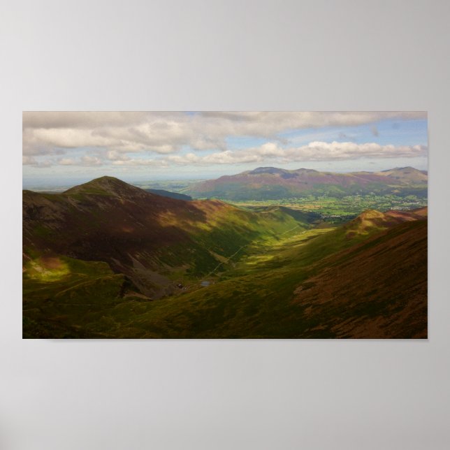 Grisedale Pike and Skiddaw Poster (Front)