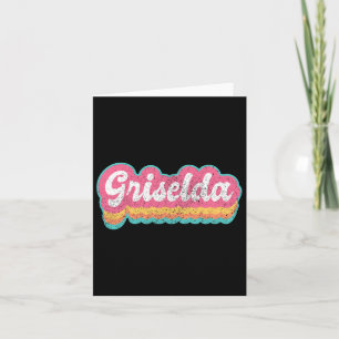 Griselda First Name Girl Vintage 70s 80s Personali Card