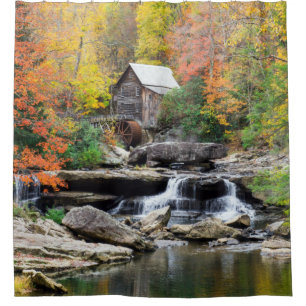 Grist Mill at Glades Creek Scenic Shower Curtain