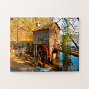 Grist Mill Georgia. Jigsaw Puzzle