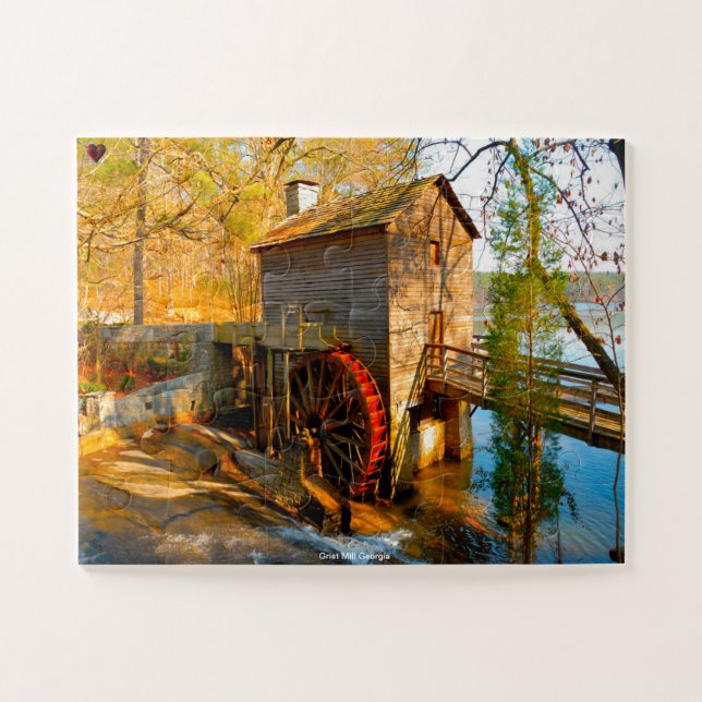 Grist Mill Georgia. Jigsaw Puzzle (Horizontal)