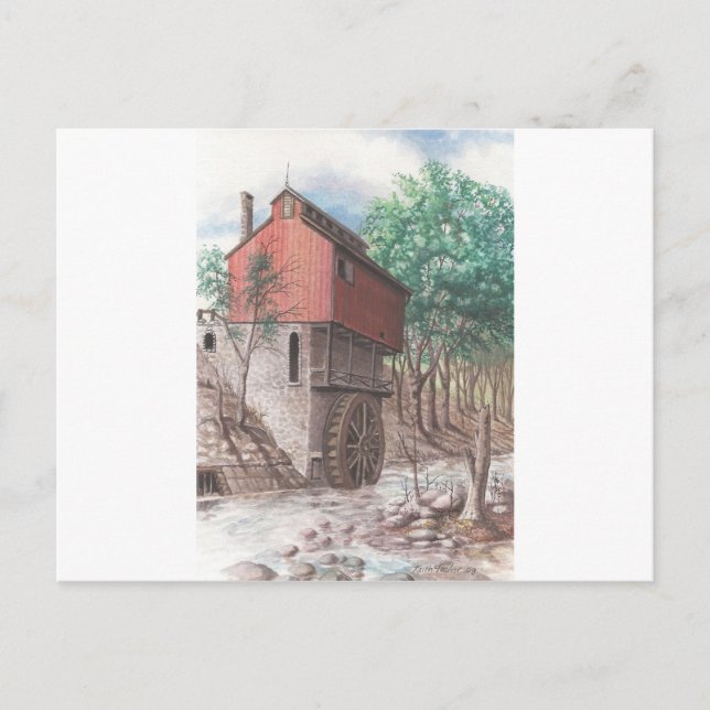 Grist Mill Postcard (Front)
