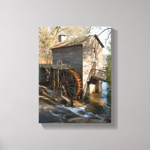 Grist MIll Stone Mountain Georgia Canvas Print