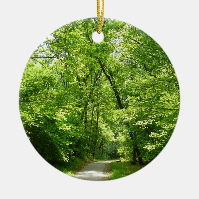 Grist Mill Trail I Ceramic Tree Decoration (Front)