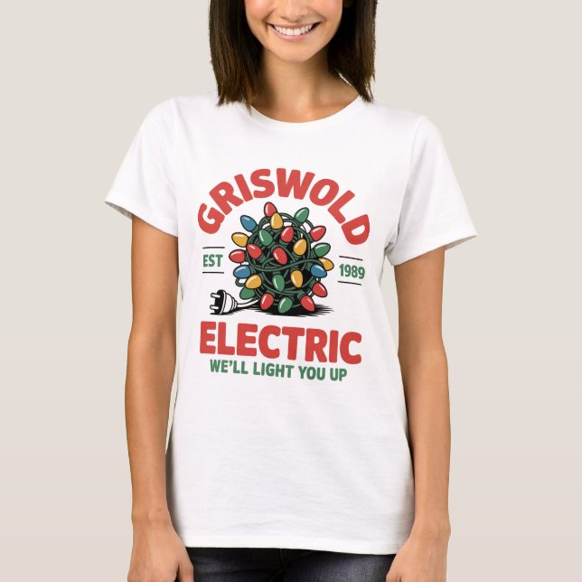 Griswold Electric Since 1989 Merry Christmas T-Shi T-Shirt (Front)