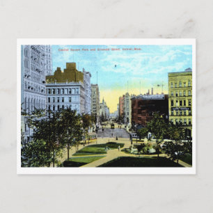 Griswold St., Detroit 1910 Vintage Postcard
