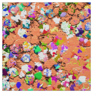 Grit Glitter Fashion Multicolor Painting #5 Fabric