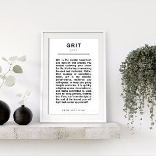 GRIT Poster - A Manifesto for Resilient Living