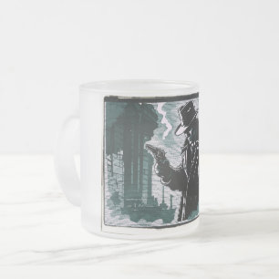 Gritty City Urban Detective 1940s Vintage Style Frosted Glass Coffee Mug