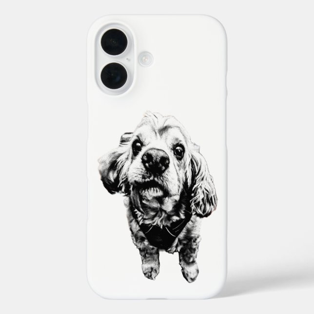 Gritty Cocker Spaniel Art – Grit, Loyalty Case-Mate iPhone Case (Back)