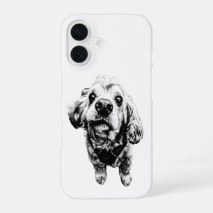 Gritty Cocker Spaniel Art – Grit, Loyalty iPhone 16 Case