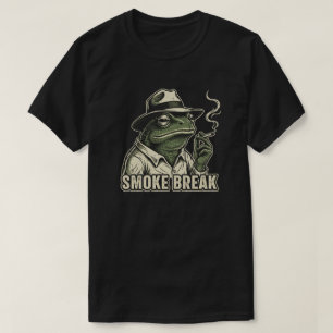 Gritty Frog Portrait - "Smoke Break" Vintage Anima T-Shirt