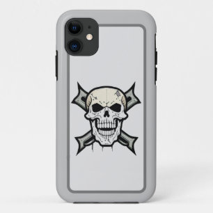 "Gritty Graphics: Bold Skull Design" iPhone 11 Case