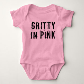 Gritty In Pink - Baby Jersey Bodysuit (Pink)