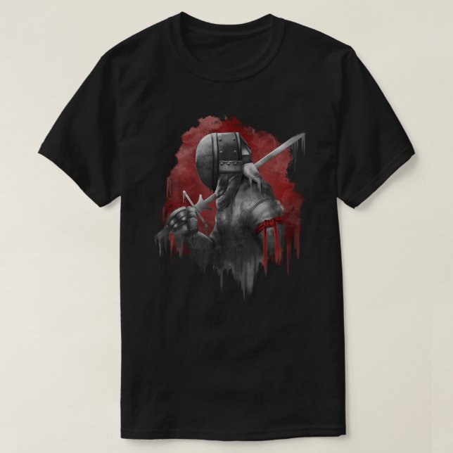 Gritty Longsword HEMA Fencer T-Shirt (Design Front)