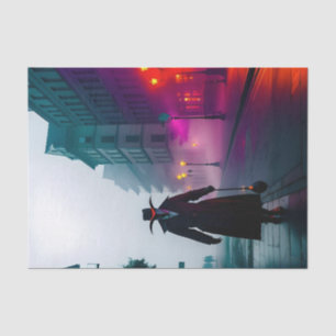 Gritty Plague Doctor Foggy Streets Ethereal Mist Tissue Paper