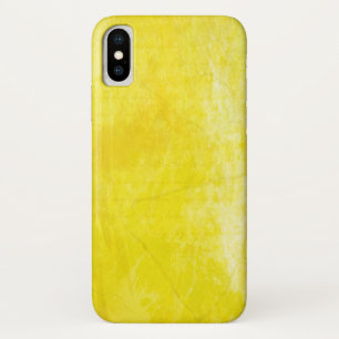 Gritty Yellow Watercolor iPhone X Case