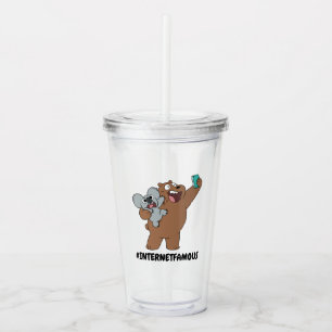 Grizz & Nom Nom - #InternetFamous Acrylic Tumbler