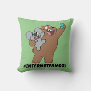 Grizz & Nom Nom - #InternetFamous Cushion
