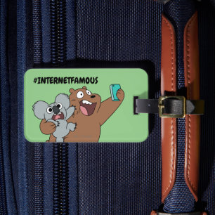 Grizz & Nom Nom - #InternetFamous Luggage Tag