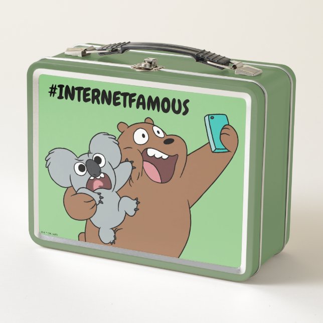Grizz & Nom Nom - #InternetFamous Metal Lunch Box (Front)