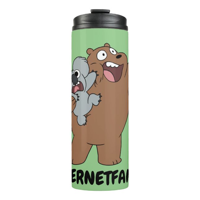 Grizz & Nom Nom - #InternetFamous Thermal Tumbler (Front)