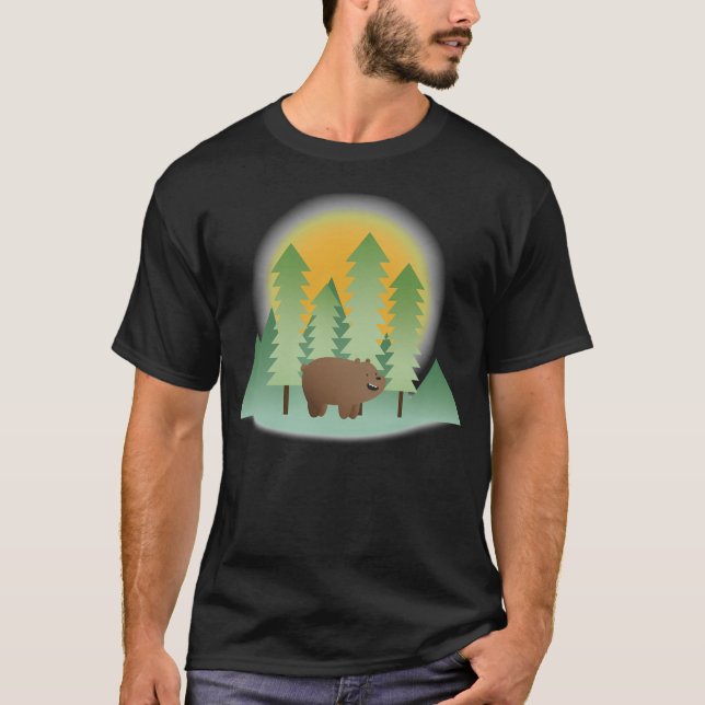 Grizz  Pine Trees - We Bare Bears T-Shirt (Front)