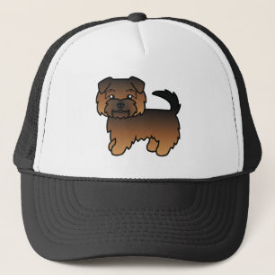 Grizzle Norfolk Terrier Cartoon Dog Illustration Trucker Hat