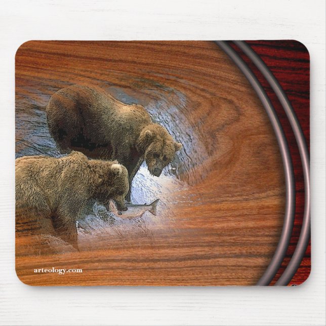 GRIZZLEY BEARS MOUSE MAT (Front)