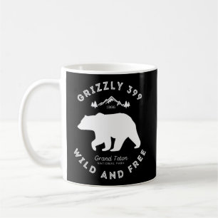 Grizzly 399 Wild Free Grand Teton National Park Coffee Mug