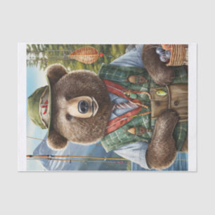 Grizzly and Lures, George the Bear Fetches Dinner Tissue Paper