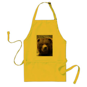 Grizzly Bear-017, Grizzly Bear Standard Apron