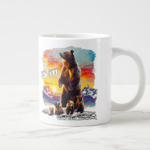 Grizzly Bear 399 4 Cubs Grand Teton National Park Large Coffee Mug