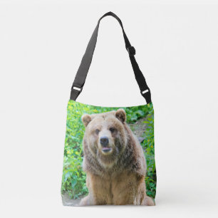 GRIZZLY BEAR ALL OVER PRINT TOTE