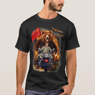 Grizzly Bear And Soviet Stalin In Epic T-Shirt