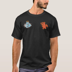Grizzly Bear Angel And Devil Sitting On Your Shoul T-Shirt