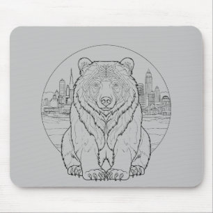 Grizzly Bear Animal Freedom World Wildlife Wonder  Mouse Mat