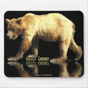 Grizzly Bear Animal-lover Wildlife Art Mouse Mat