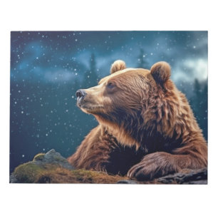 Grizzly Bear Animal Nature Majestic Wild Notepad