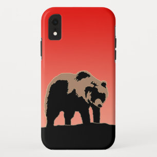 Grizzly Bear at Sunset - Original Wildlife Art iPhone XR Case