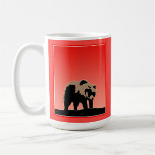 Grizzly Bear at Sunset  - Original Wildlife Art Coffee Mug