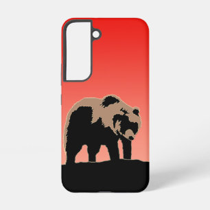 Grizzly Bear at Sunset - Original Wildlife Art Samsung Galaxy Case