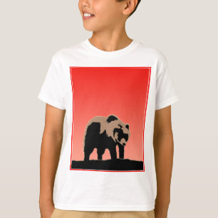 Grizzly Bear at Sunset - Original Wildlife Art T-Shirt